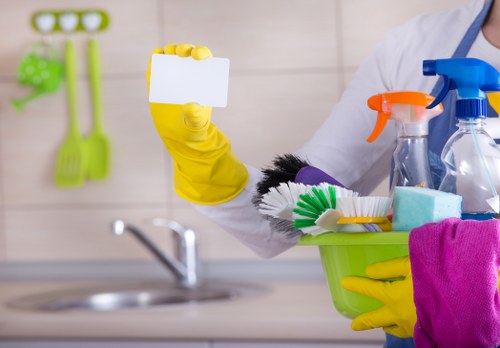 Airbnb changeover cleaning setup in a Hounslow short-let property