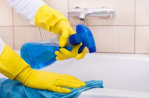 Local deep cleaning team working in Hounslow with detailed care