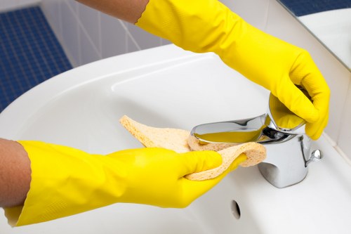 Local cleaning team preparing a new flat for move-in in Hounslow